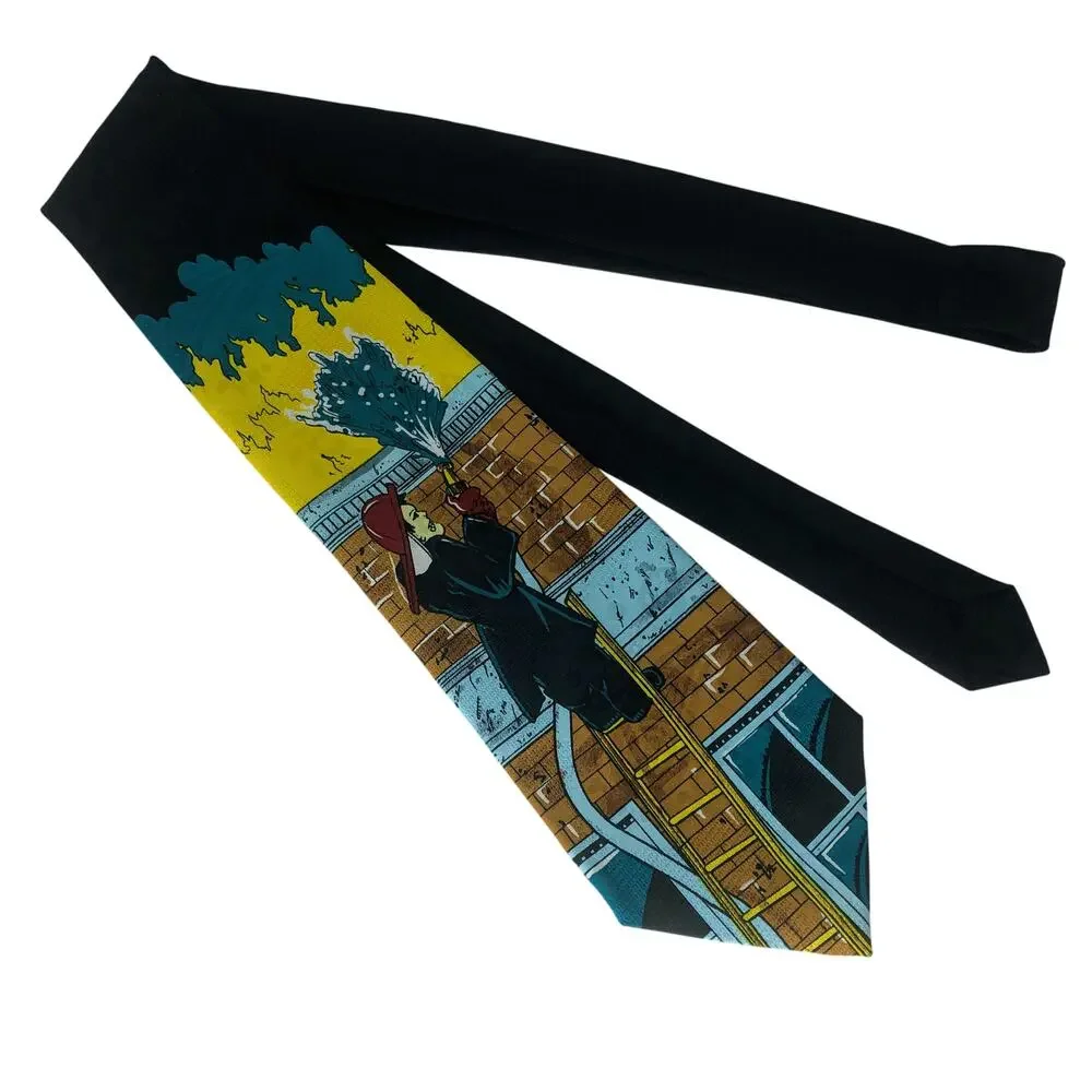 Teal Firefighter Tie